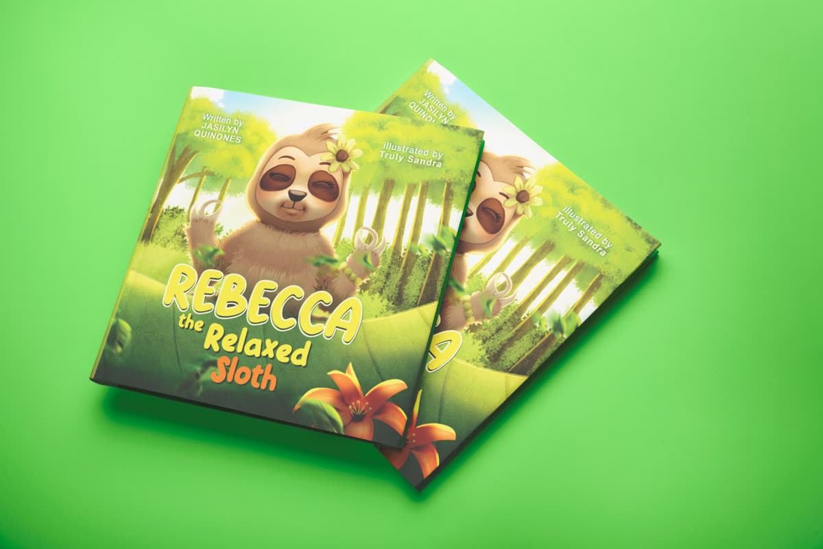 Children book cover mockup